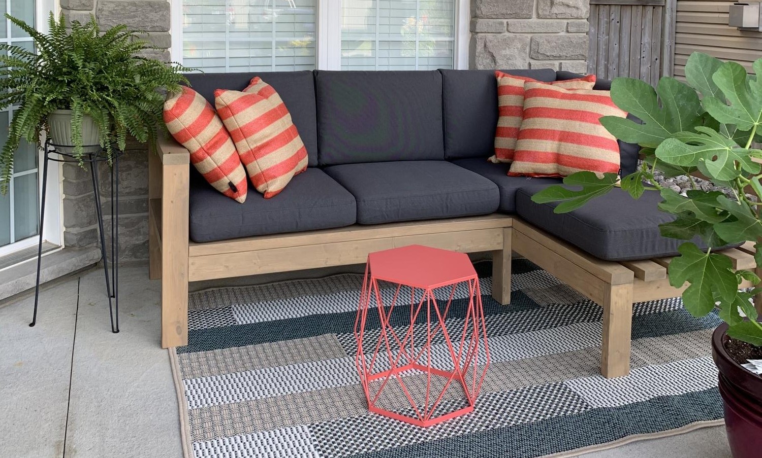 Outdoor Sofa Front Porch Ana White